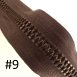 #9 molded tooth zipper