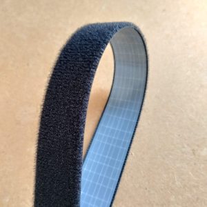 Velour loop with adhesive 20mm